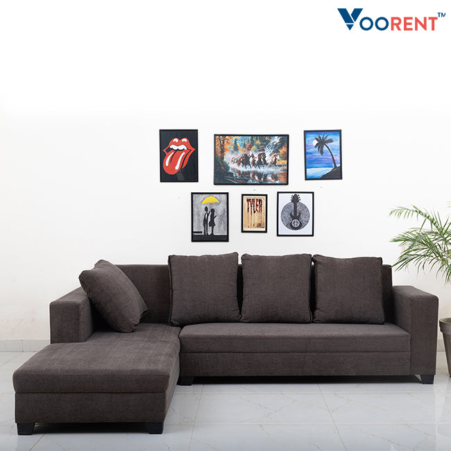 Pebble Grey L-Shaped Sofa