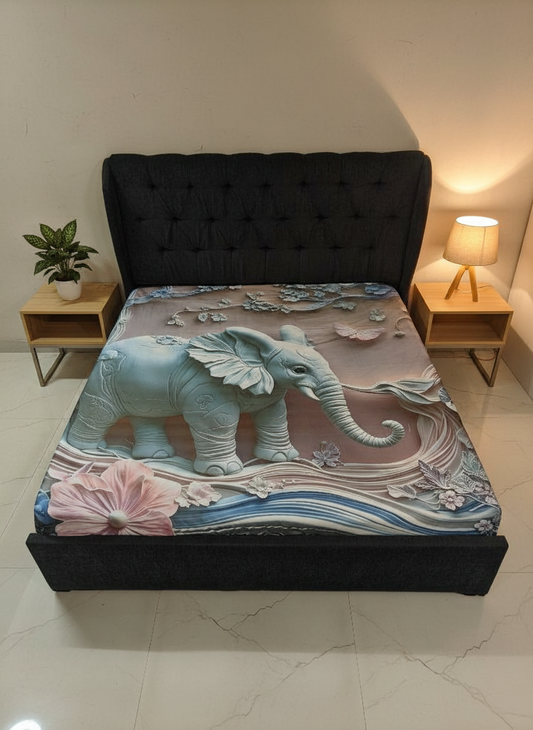 Elephant Printed Bedsheet
