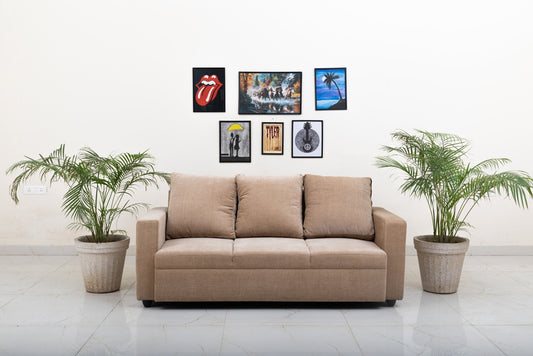 Killim Beige 3-Seater Sofa