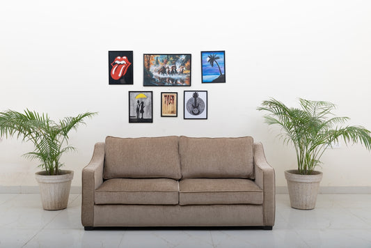Latte 3-Seater Sofa