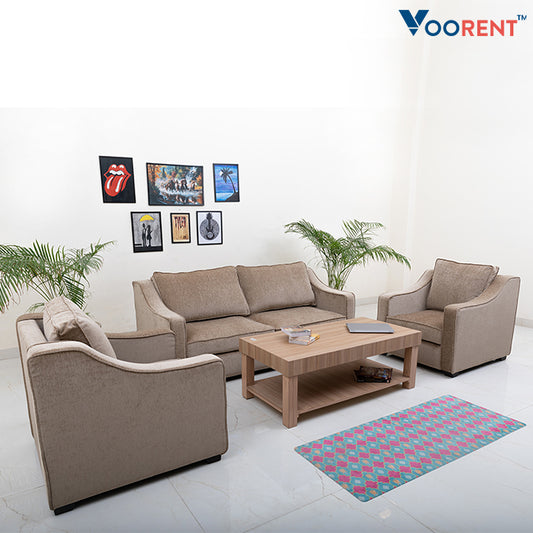Latte 5-Seater Sofa (3+1+1)