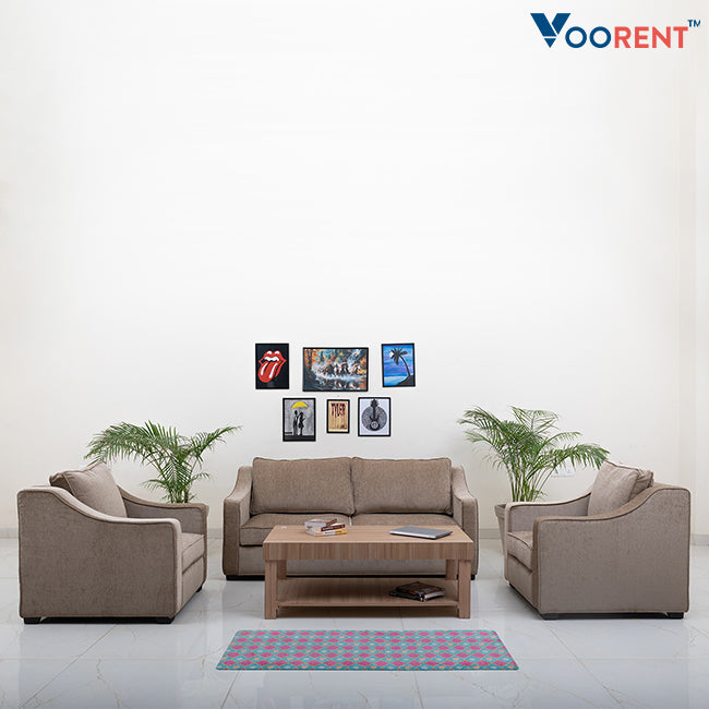 Latte 5-Seater Sofa (3+1+1)