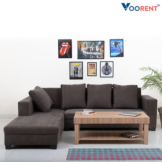 Pebble Grey L-Shaped Sofa