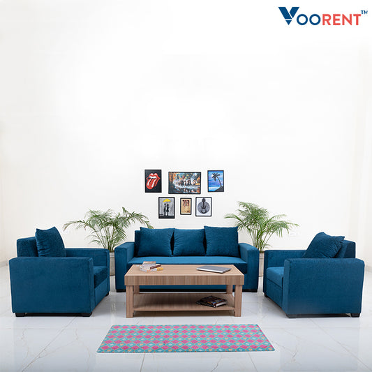 Sapphire Blue 5-Seater Sofa (3+1+1)